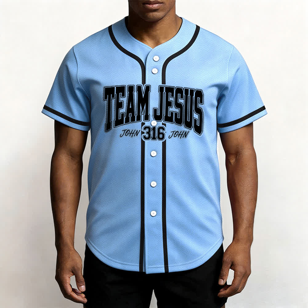 Christianartworkshop Sportliches Team Jesus Johannes 316 Inspirierendes Bibelzitat Unisex-Baseballtrikot - image 38