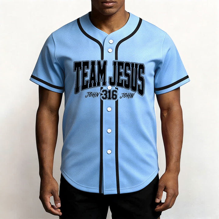 Christianartworkshop Sportliches Team Jesus Johannes 316 Inspirierendes Bibelzitat Unisex-Baseballtrikot - image 38