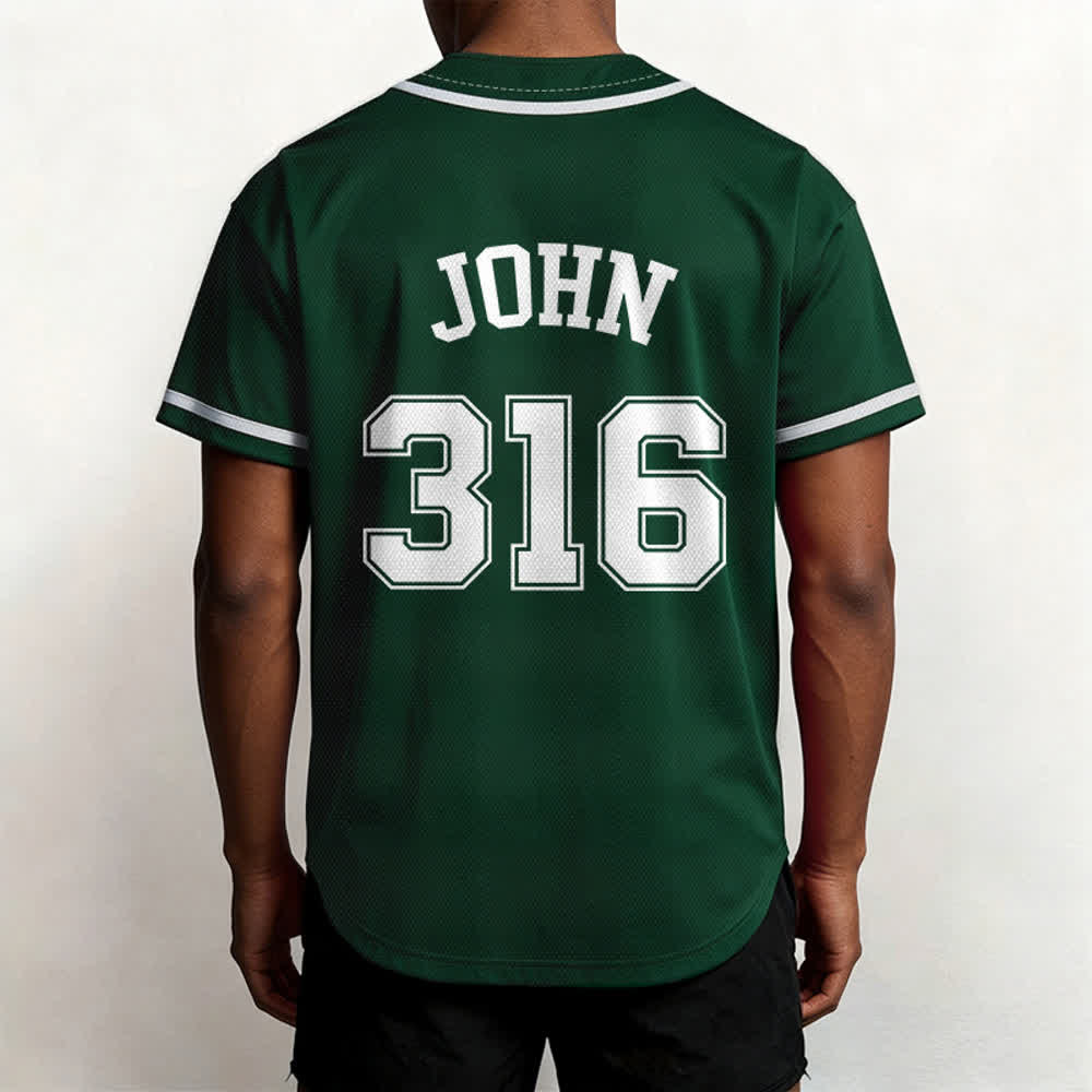 Christianartworkshop Sportliches Team Jesus Johannes 316 Inspirierendes Bibelzitat Unisex-Baseballtrikot - image 46