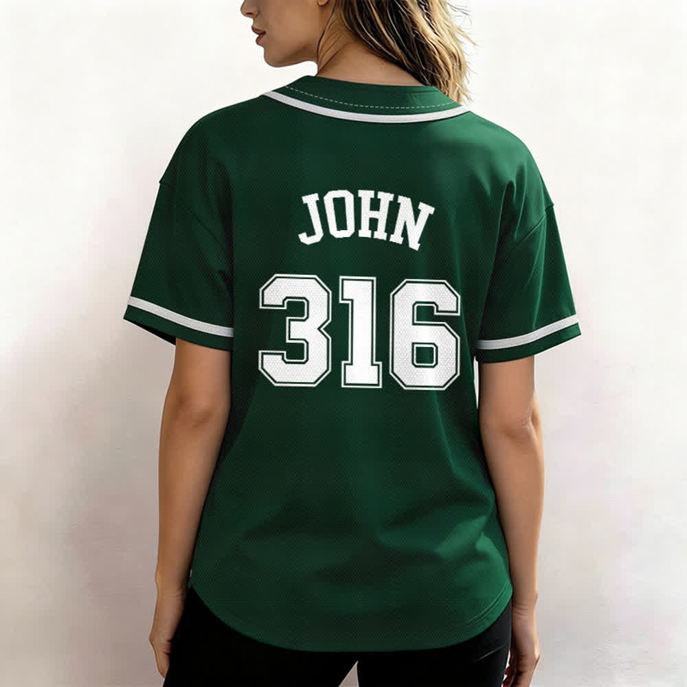 Christianartworkshop Sportliches Team Jesus Johannes 316 Inspirierendes Bibelzitat Unisex-Baseballtrikot - image 48