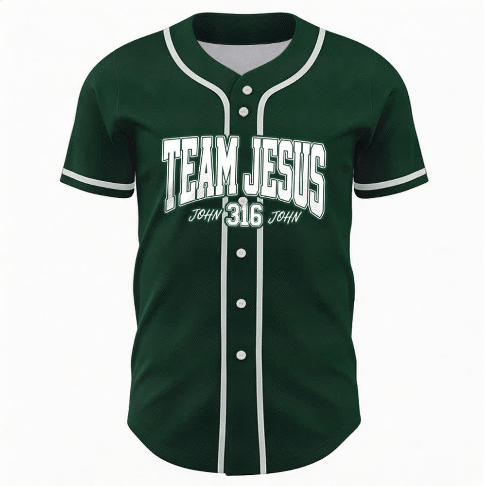Christianartworkshop Sportliches Team Jesus Johannes 316 Inspirierendes Bibelzitat Unisex-Baseballtrikot - image 43