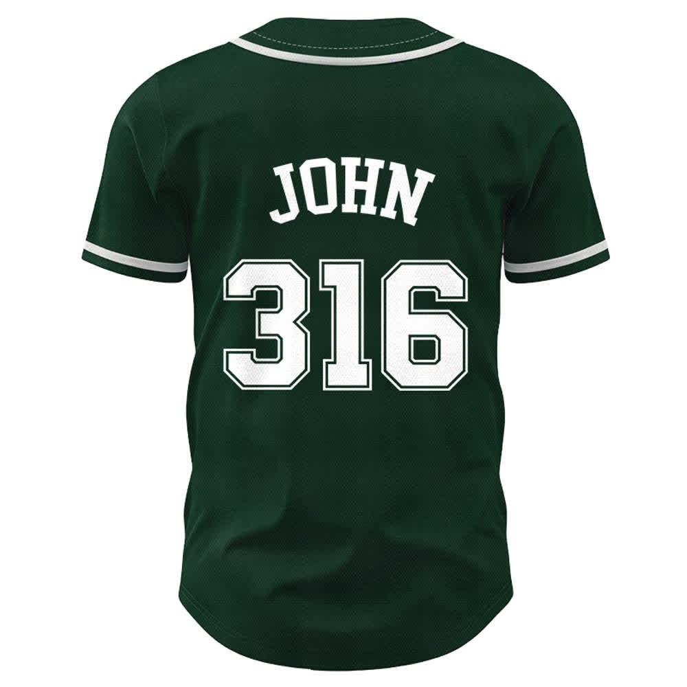 Christianartworkshop Sportliches Team Jesus Johannes 316 Inspirierendes Bibelzitat Unisex-Baseballtrikot - image 44