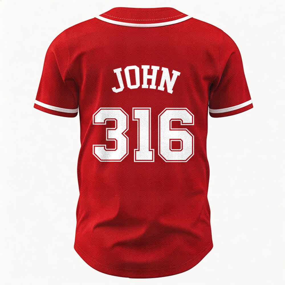 Christianartworkshop Sportliches Team Jesus Johannes 316 Inspirierendes Bibelzitat Unisex-Baseballtrikot - image 51
