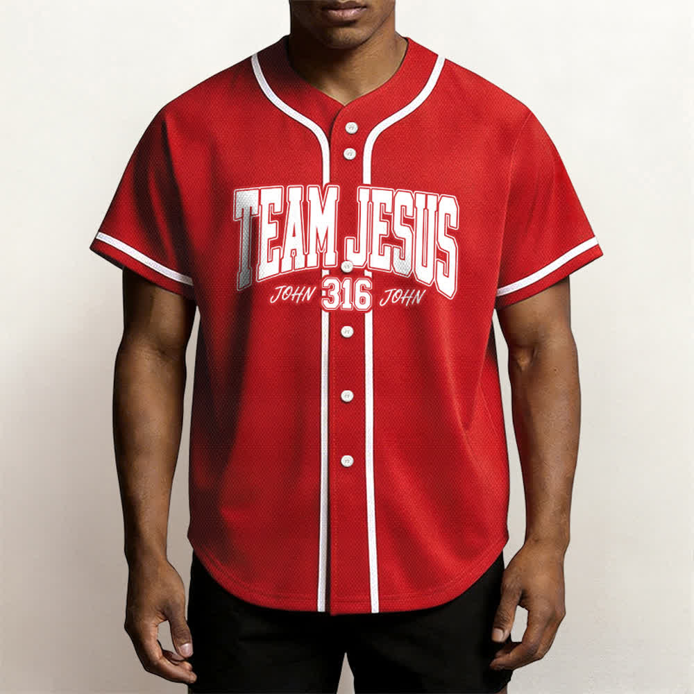 Christianartworkshop Sportliches Team Jesus Johannes 316 Inspirierendes Bibelzitat Unisex-Baseballtrikot - image 52