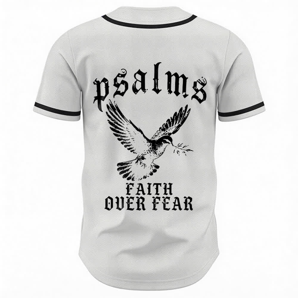 Christianartworkshop Friedens- und Glaubens-Slogan, religiöser Psalm 23, sportliches Design, Unisex-Baseballtrikot - image 9