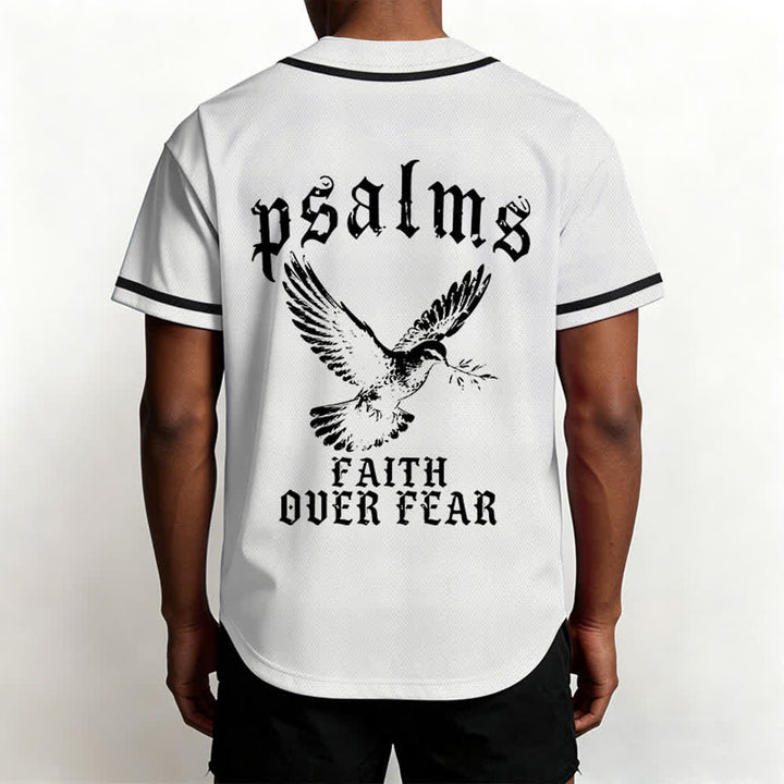 Christianartworkshop Friedens- und Glaubens-Slogan, religiöser Psalm 23, sportliches Design, Unisex-Baseballtrikot - image 11