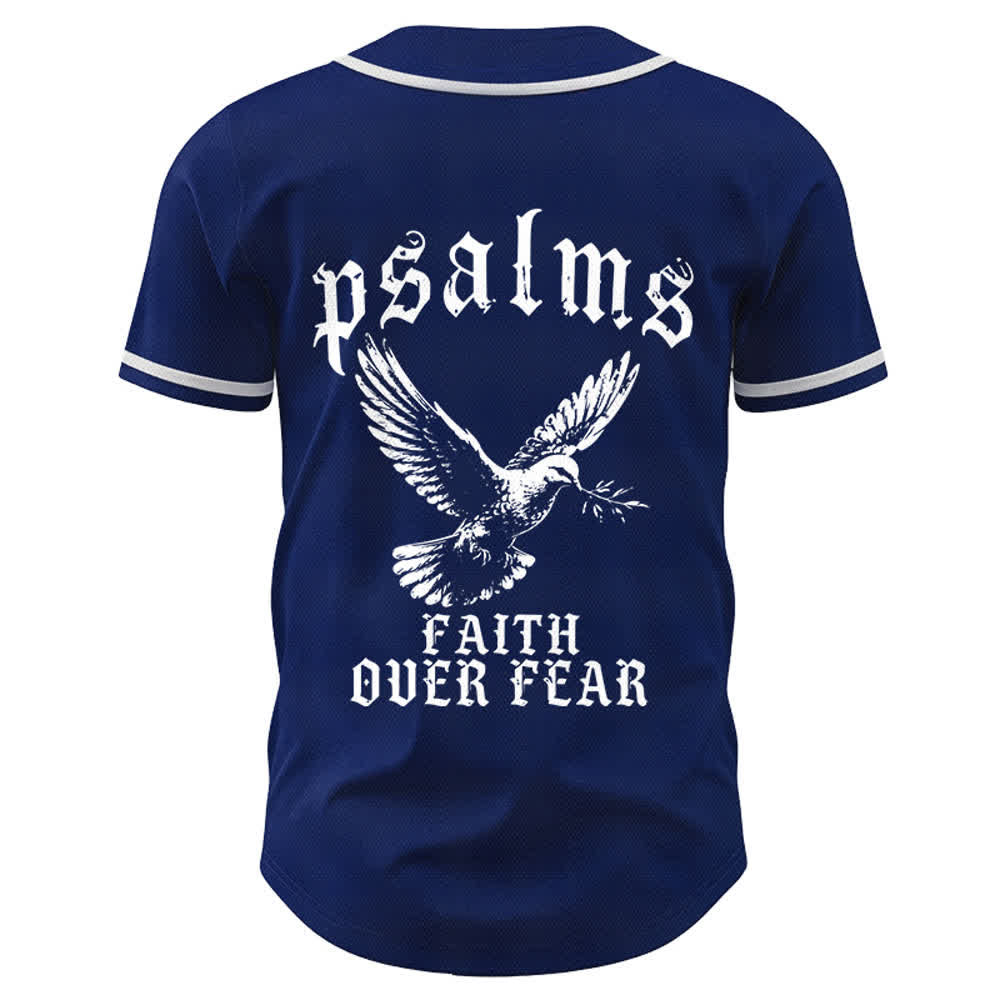 Christianartworkshop Friedens- und Glaubens-Slogan, religiöser Psalm 23, sportliches Design, Unisex-Baseballtrikot - image 16