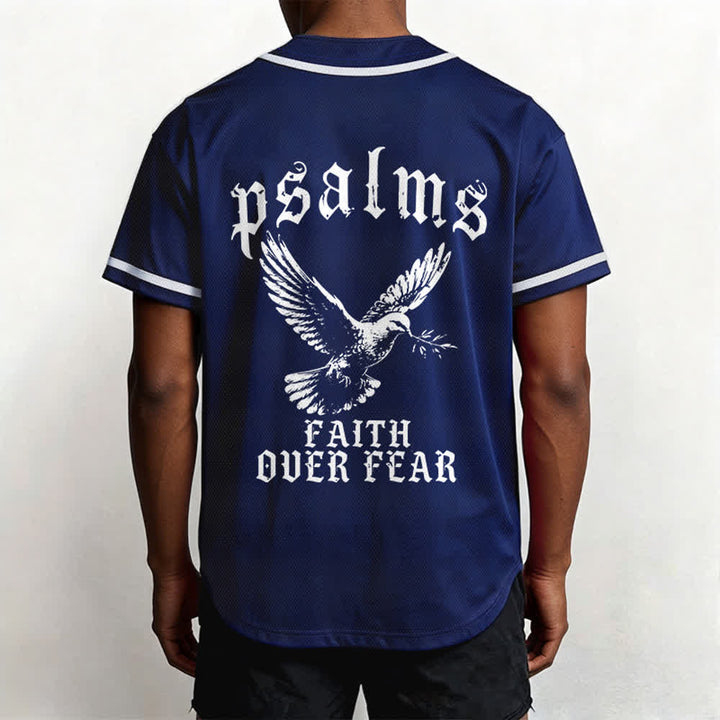 Christianartworkshop Friedens- und Glaubens-Slogan, religiöser Psalm 23, sportliches Design, Unisex-Baseballtrikot - image 18
