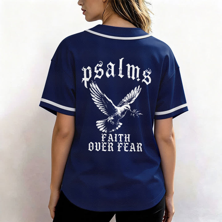 Christianartworkshop Friedens- und Glaubens-Slogan, religiöser Psalm 23, sportliches Design, Unisex-Baseballtrikot - image 20