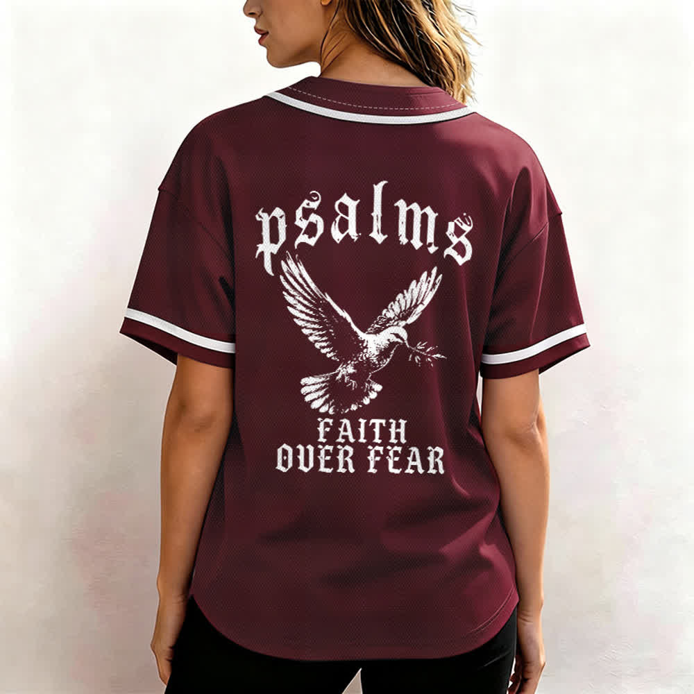 Christianartworkshop Friedens- und Glaubens-Slogan, religiöser Psalm 23, sportliches Design, Unisex-Baseballtrikot - image 27
