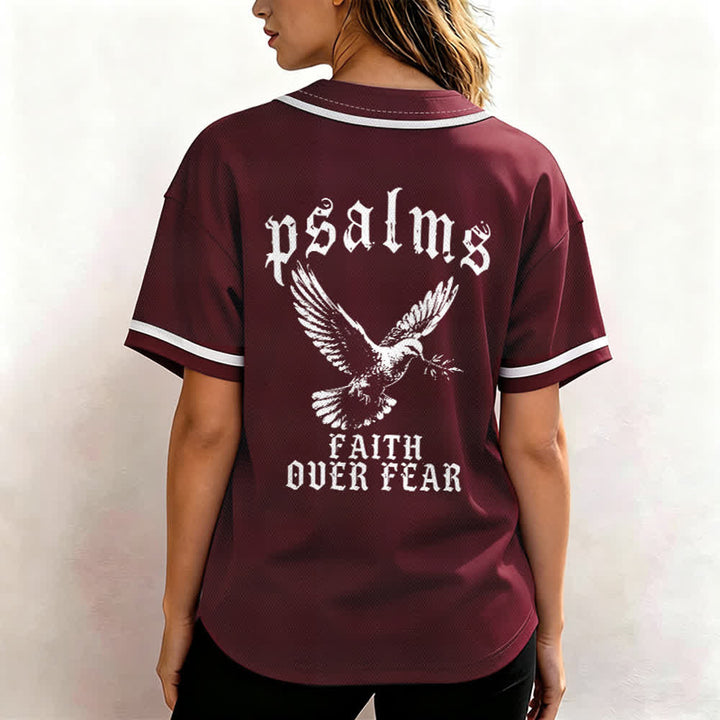 Christianartworkshop Friedens- und Glaubens-Slogan, religiöser Psalm 23, sportliches Design, Unisex-Baseballtrikot - image 27