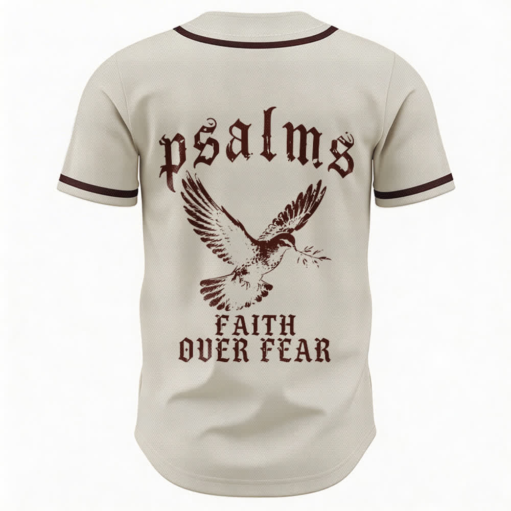 Christianartworkshop Friedens- und Glaubens-Slogan, religiöser Psalm 23, sportliches Design, Unisex-Baseballtrikot - image 30