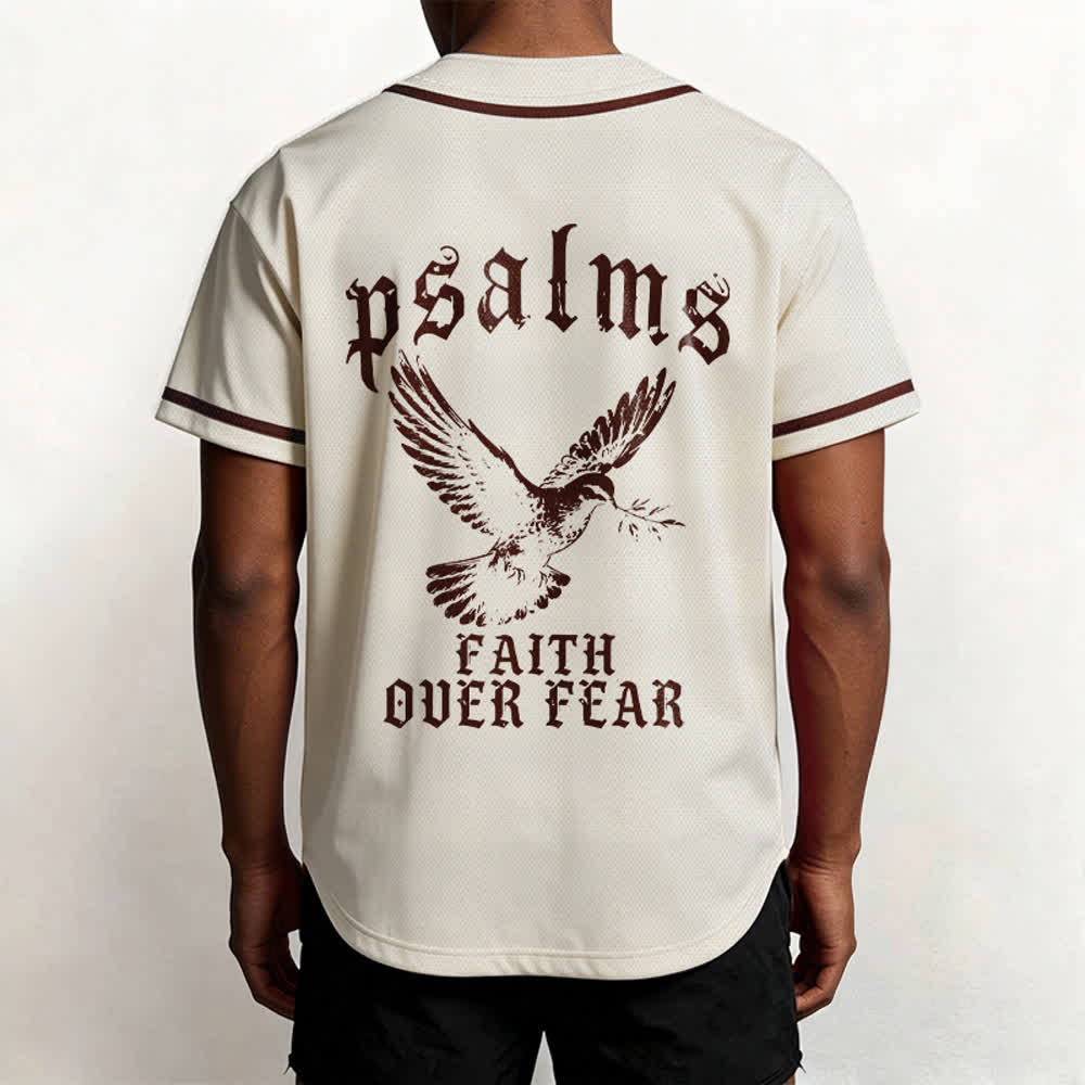 Christianartworkshop Friedens- und Glaubens-Slogan, religiöser Psalm 23, sportliches Design, Unisex-Baseballtrikot - image 31