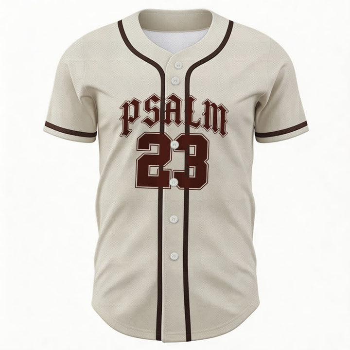 Christianartworkshop Friedens- und Glaubens-Slogan, religiöser Psalm 23, sportliches Design, Unisex-Baseballtrikot - image 29