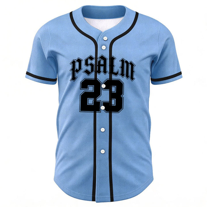 Christianartworkshop Friedens- und Glaubens-Slogan, religiöser Psalm 23, sportliches Design, Unisex-Baseballtrikot - image 36