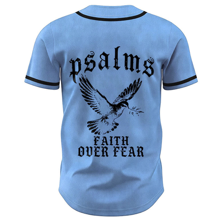 Christianartworkshop Friedens- und Glaubens-Slogan, religiöser Psalm 23, sportliches Design, Unisex-Baseballtrikot - image 37