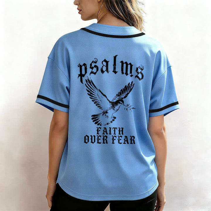 Christianartworkshop Friedens- und Glaubens-Slogan, religiöser Psalm 23, sportliches Design, Unisex-Baseballtrikot - image 41