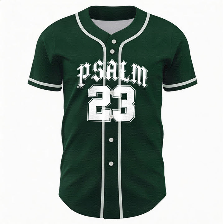 Christianartworkshop Friedens- und Glaubens-Slogan, religiöser Psalm 23, sportliches Design, Unisex-Baseballtrikot - image 43