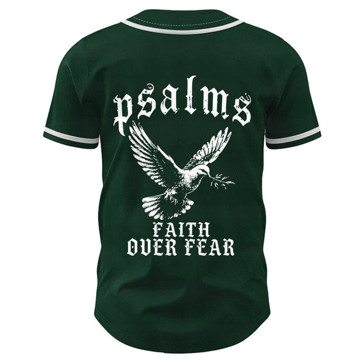 Christianartworkshop Friedens- und Glaubens-Slogan, religiöser Psalm 23, sportliches Design, Unisex-Baseballtrikot - image 44