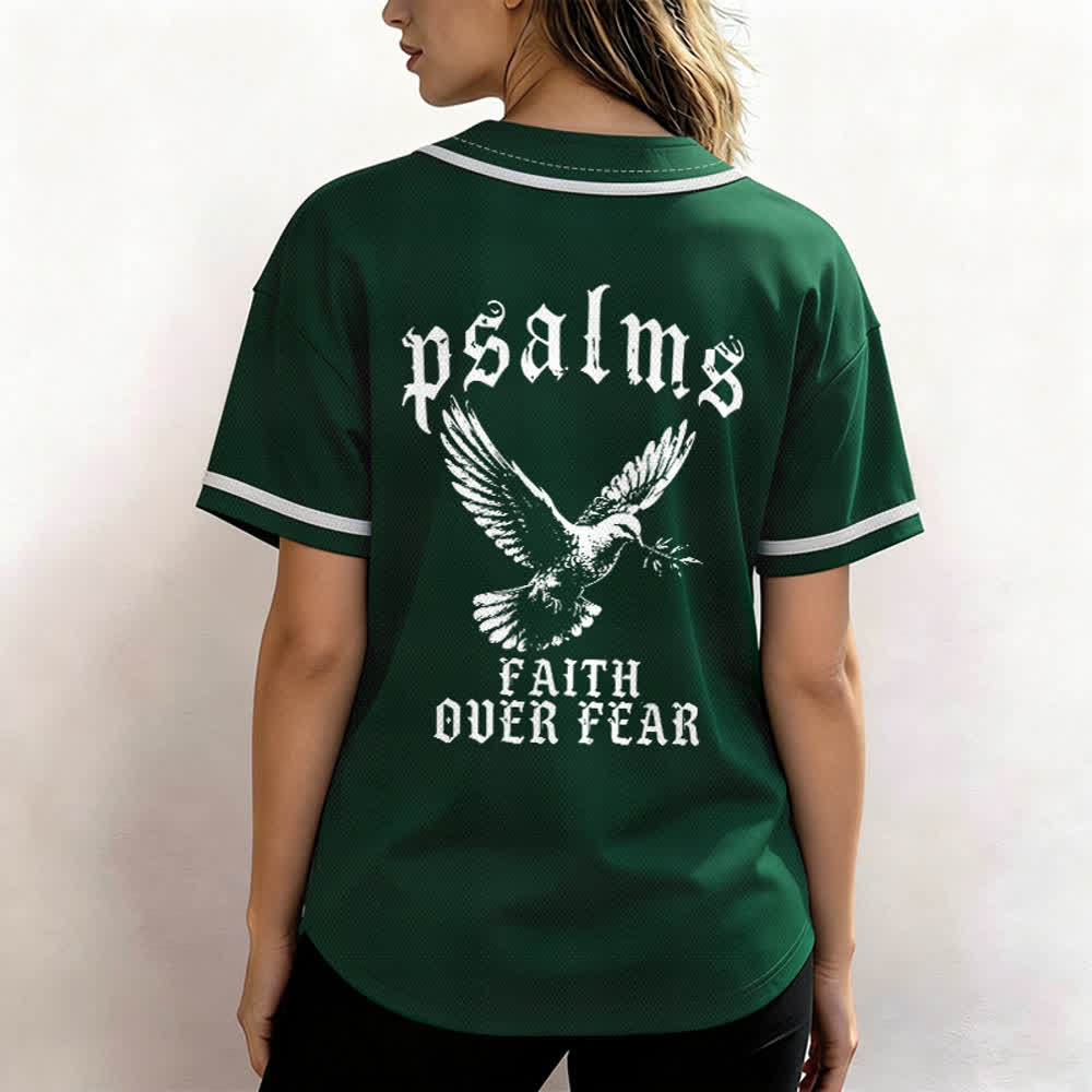 Christianartworkshop Friedens- und Glaubens-Slogan, religiöser Psalm 23, sportliches Design, Unisex-Baseballtrikot - image 48