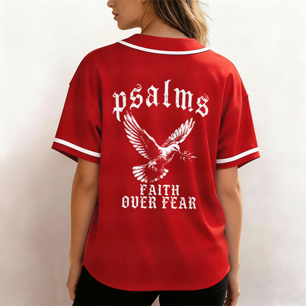 Christianartworkshop Friedens- und Glaubens-Slogan, religiöser Psalm 23, sportliches Design, Unisex-Baseballtrikot - image 55