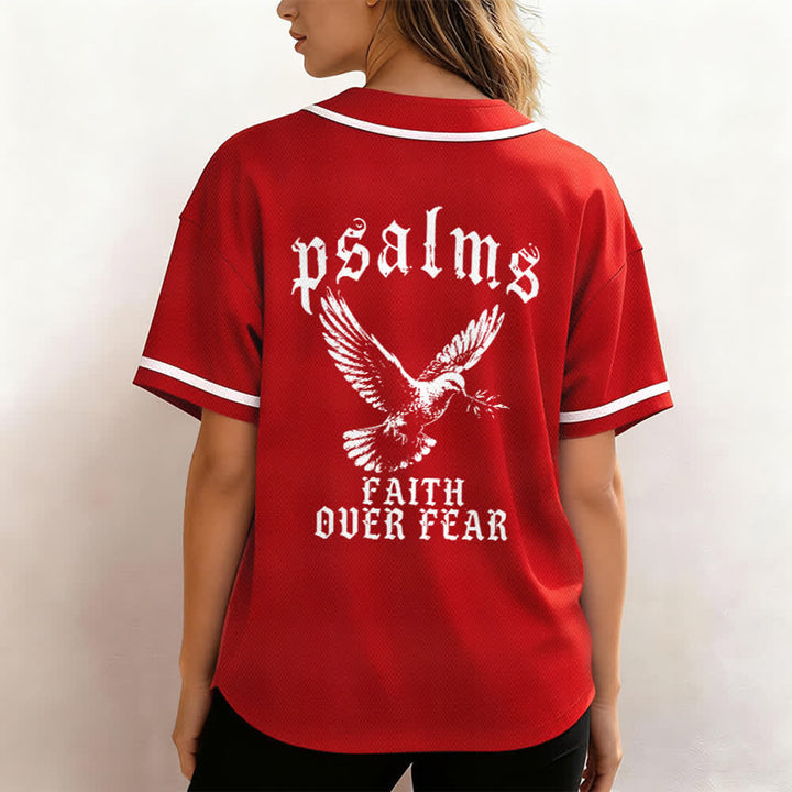 Christianartworkshop Friedens- und Glaubens-Slogan, religiöser Psalm 23, sportliches Design, Unisex-Baseballtrikot - image 55