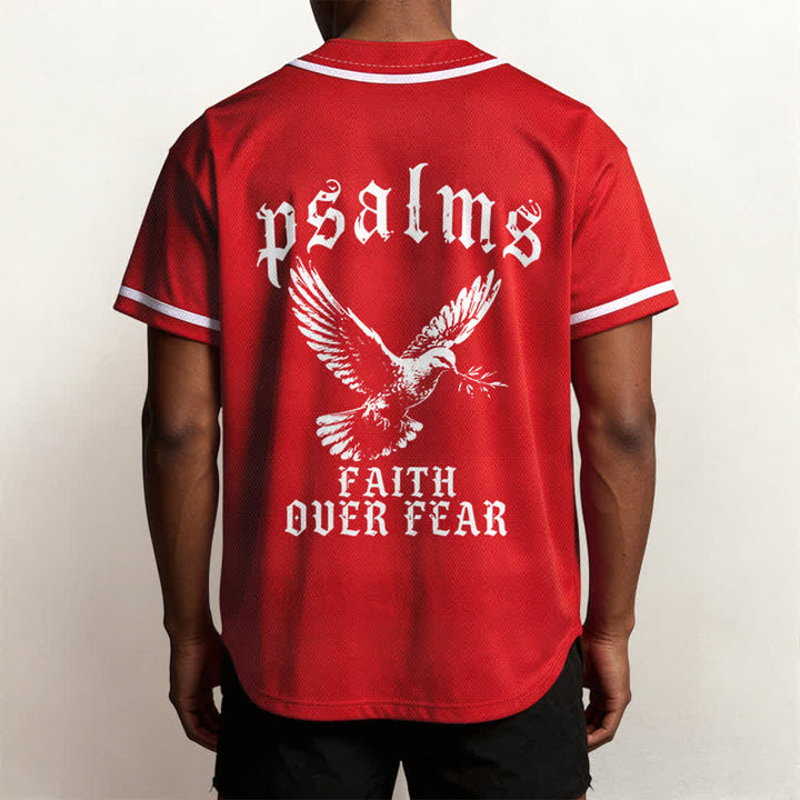 Christianartworkshop Friedens- und Glaubens-Slogan, religiöser Psalm 23, sportliches Design, Unisex-Baseballtrikot - image 53