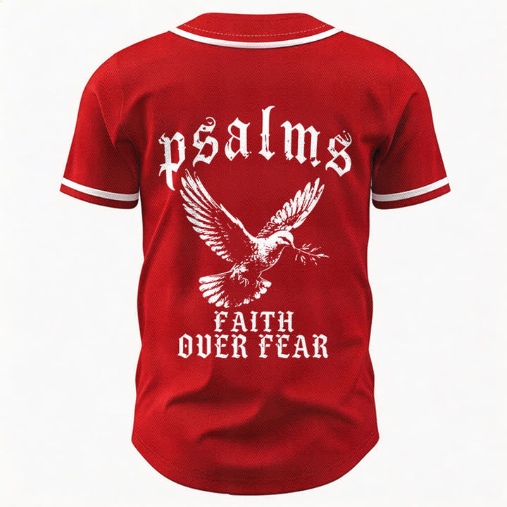 Christianartworkshop Friedens- und Glaubens-Slogan, religiöser Psalm 23, sportliches Design, Unisex-Baseballtrikot - image 51