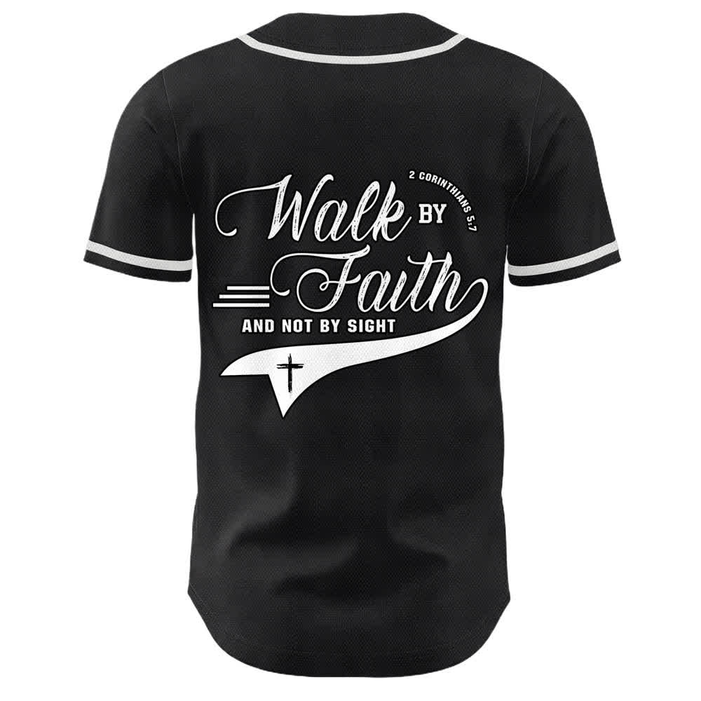 Christianartworkshop Glaube und nicht das Sehen – Unisex-Baseballtrikot mit Kreuzesschrift-Motiv - image 8
