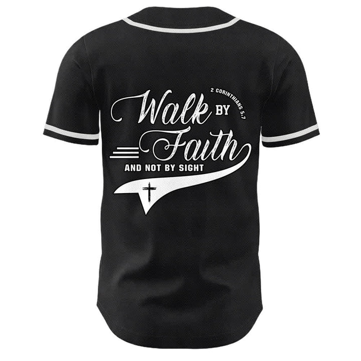 Christianartworkshop Glaube und nicht das Sehen – Unisex-Baseballtrikot mit Kreuzesschrift-Motiv - image 8