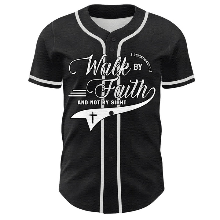 Christianartworkshop Glaube und nicht das Sehen – Unisex-Baseballtrikot mit Kreuzesschrift-Motiv - image 7