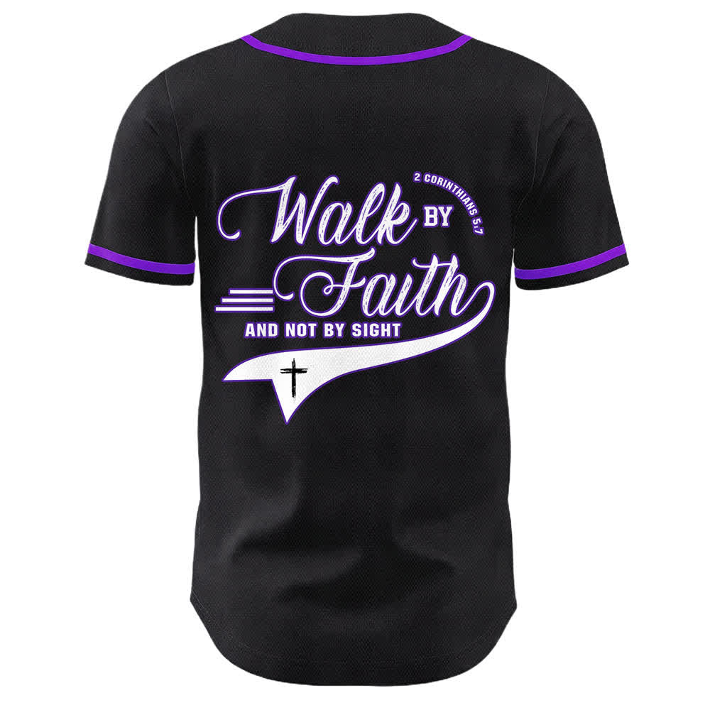 Christianartworkshop Glaube und nicht das Sehen – Unisex-Baseballtrikot mit Kreuzesschrift-Motiv - image 26