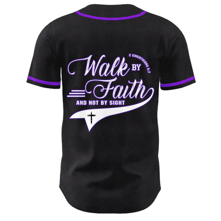 Christianartworkshop Glaube und nicht das Sehen – Unisex-Baseballtrikot mit Kreuzesschrift-Motiv - image 26