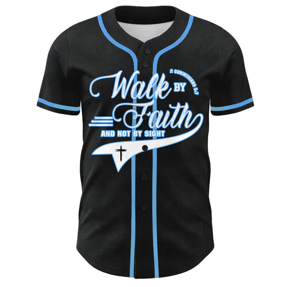Christianartworkshop Glaube und nicht das Sehen – Unisex-Baseballtrikot mit Kreuzesschrift-Motiv - image 16