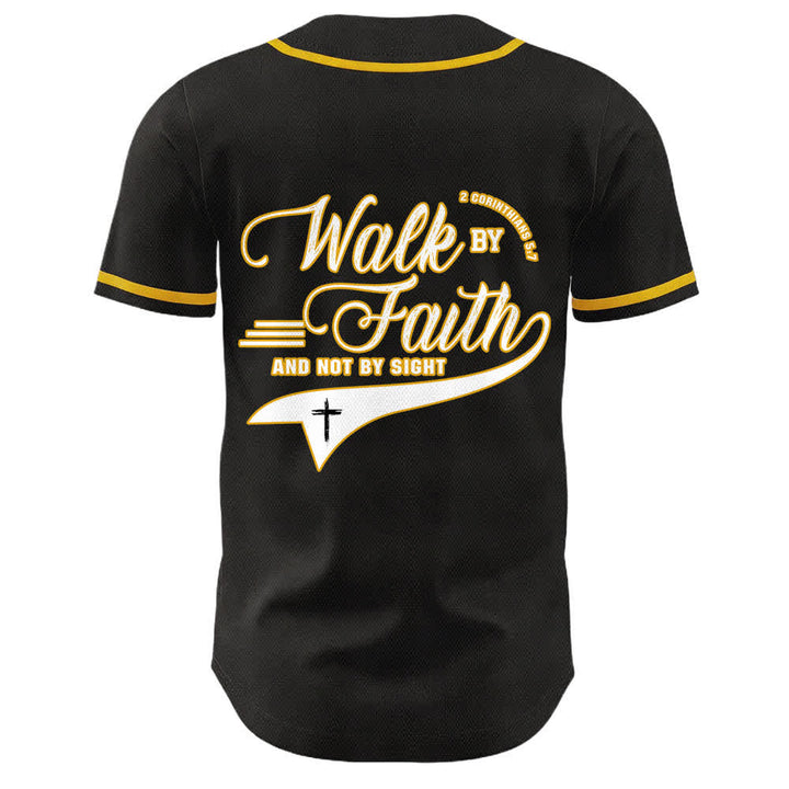 Christianartworkshop Glaube und nicht das Sehen – Unisex-Baseballtrikot mit Kreuzesschrift-Motiv - image 5