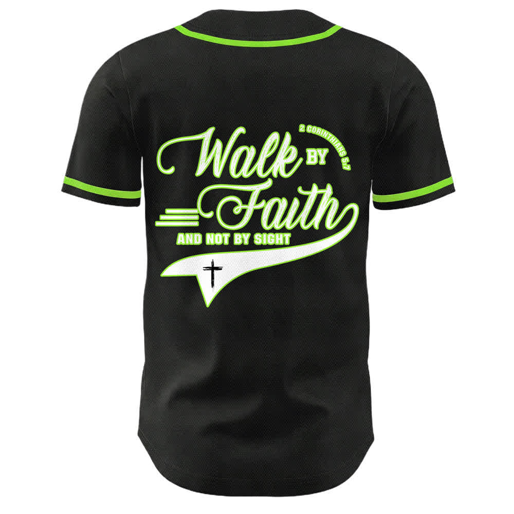 Christianartworkshop Glaube und nicht das Sehen – Unisex-Baseballtrikot mit Kreuzesschrift-Motiv - image 22