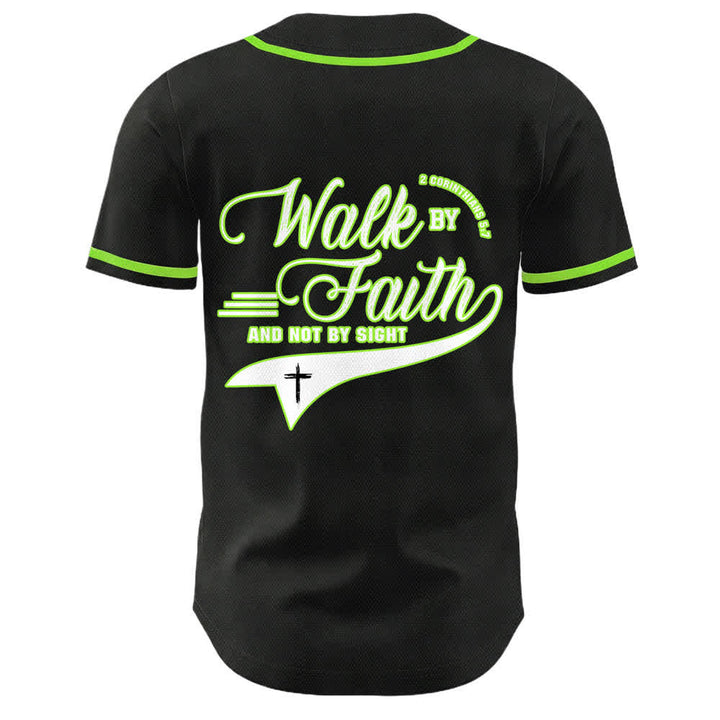 Christianartworkshop Glaube und nicht das Sehen – Unisex-Baseballtrikot mit Kreuzesschrift-Motiv - image 22