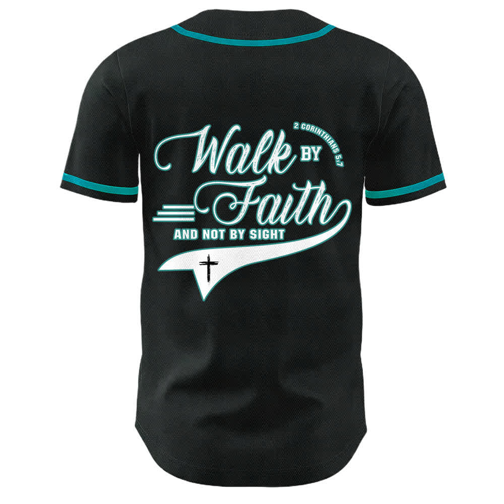 Christianartworkshop Glaube und nicht das Sehen – Unisex-Baseballtrikot mit Kreuzesschrift-Motiv - image 14