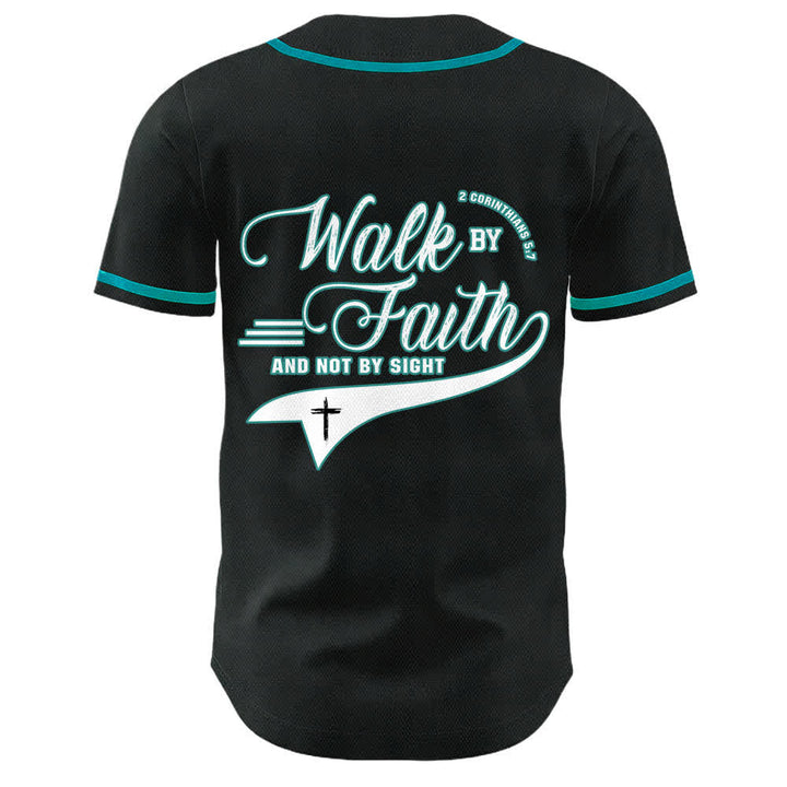Christianartworkshop Glaube und nicht das Sehen – Unisex-Baseballtrikot mit Kreuzesschrift-Motiv - image 14