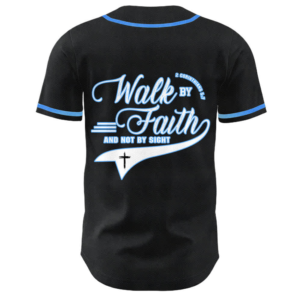 Christianartworkshop Glaube und nicht das Sehen – Unisex-Baseballtrikot mit Kreuzesschrift-Motiv - image 17
