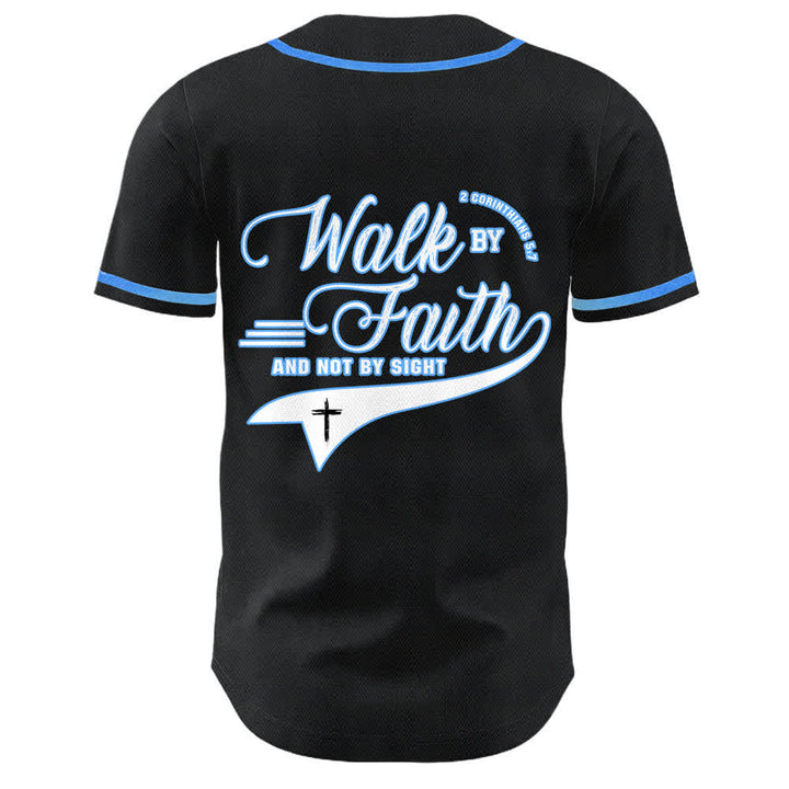 Christianartworkshop Glaube und nicht das Sehen – Unisex-Baseballtrikot mit Kreuzesschrift-Motiv - image 17