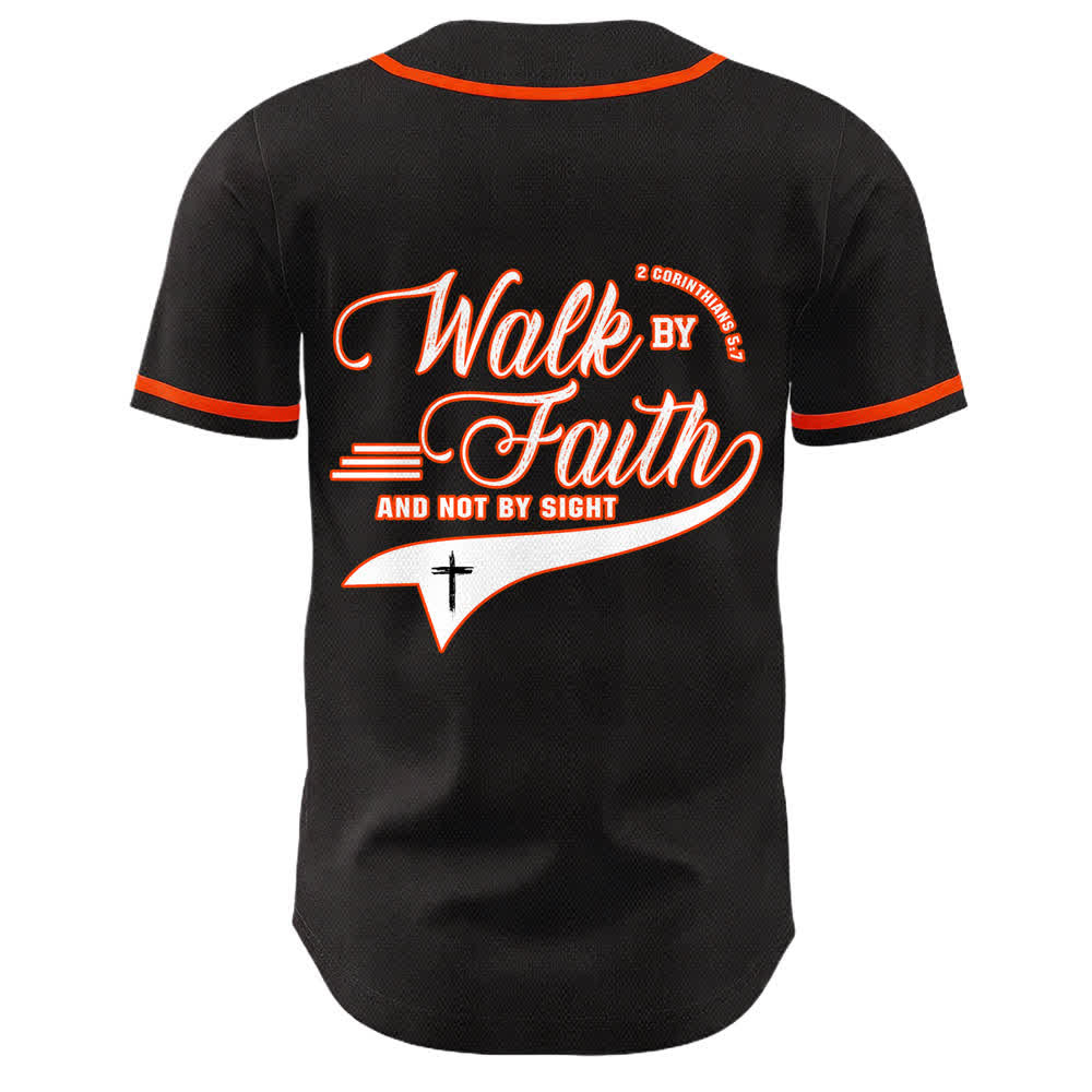Christianartworkshop Glaube und nicht das Sehen – Unisex-Baseballtrikot mit Kreuzesschrift-Motiv - image 11