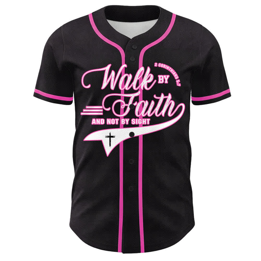 Christianartworkshop Glaube und nicht das Sehen – Unisex-Baseballtrikot mit Kreuzesschrift-Motiv - image 19