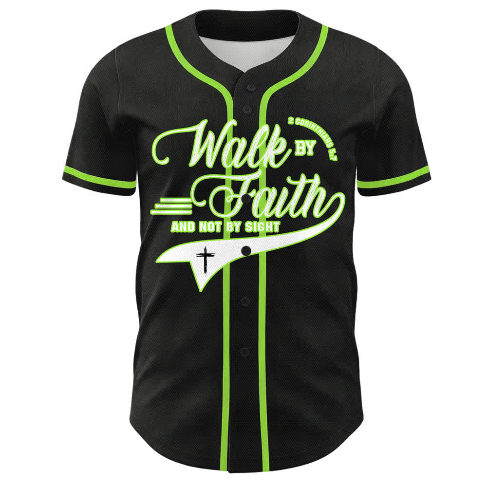 Christianartworkshop Glaube und nicht das Sehen – Unisex-Baseballtrikot mit Kreuzesschrift-Motiv - image 23