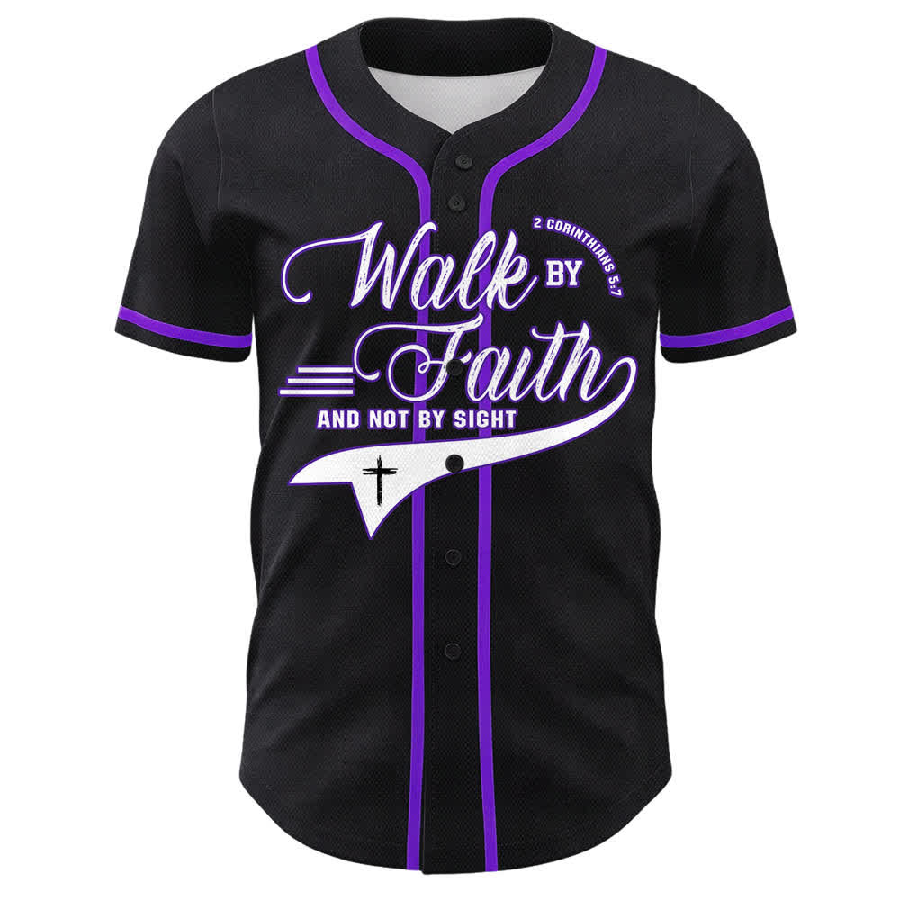 Christianartworkshop Glaube und nicht das Sehen – Unisex-Baseballtrikot mit Kreuzesschrift-Motiv - image 25