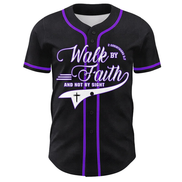 Christianartworkshop Glaube und nicht das Sehen – Unisex-Baseballtrikot mit Kreuzesschrift-Motiv - image 25