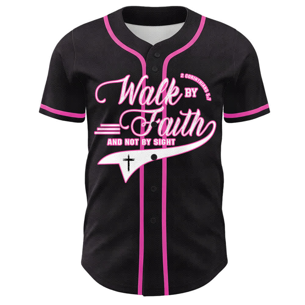 Christianartworkshop „ Wandle im Glauben und nicht im Sehen“ – Unisex-Baseballtrikot mit Kreuzschrift-Motiv - image 19