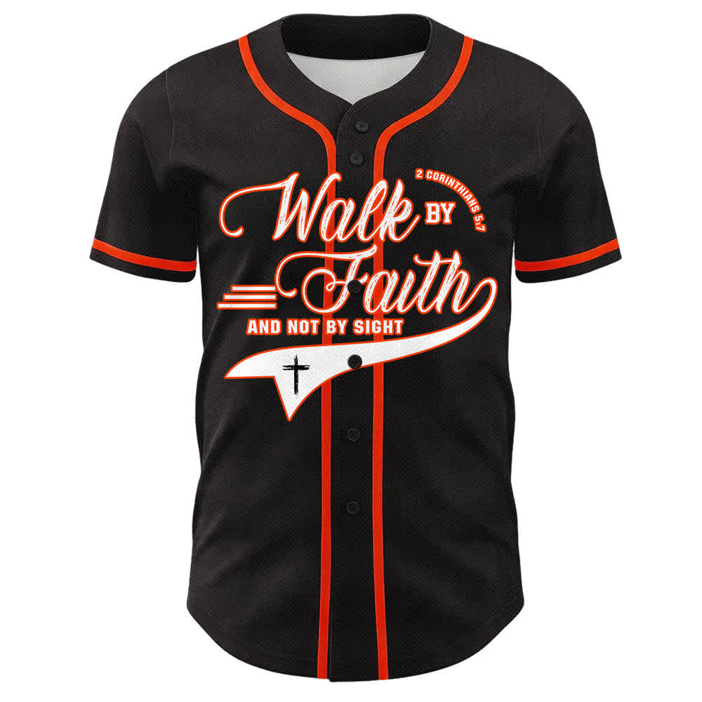 Christianartworkshop Glaube und nicht das Sehen – Unisex-Baseballtrikot mit Kreuzesschrift-Motiv - image 10