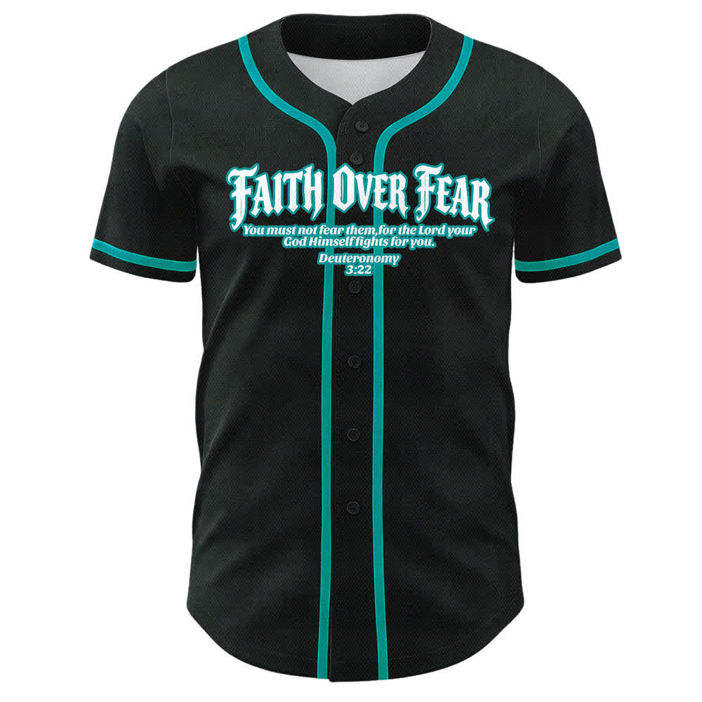 Christianartworkshop Glaube statt Angst Dornenkrone Kreuz Bibelmotiv Unisex Baseballtrikot - image 13