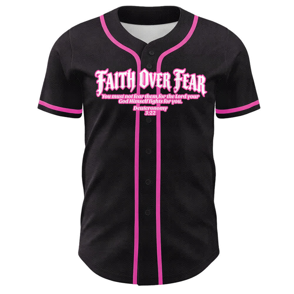 Christianartworkshop Glaube statt Angst Dornenkrone Kreuz Bibelmotiv Unisex Baseballtrikot - image 19